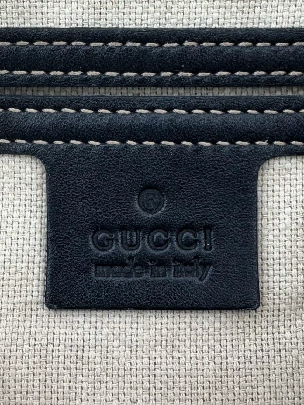 Gucci GG Supreme Canvas Flap Messenger Bag Navy Crossbody Shoulder Bag - Picture 5 of 15